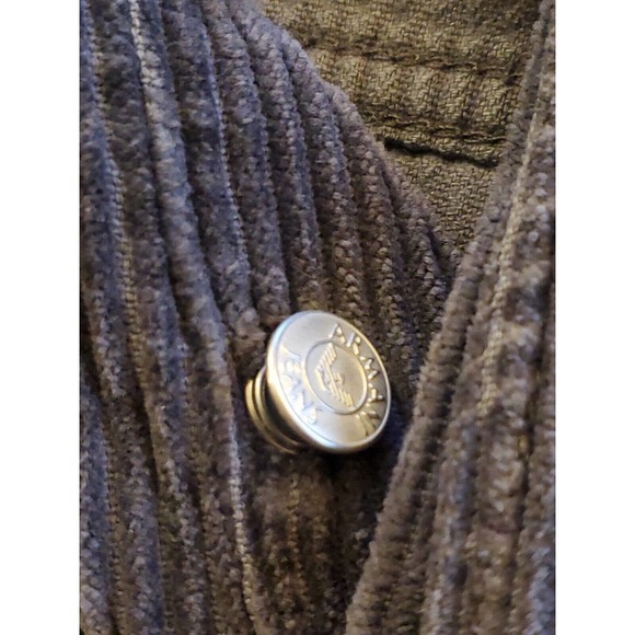 Gray Armani Jeans Corduroy Trousers Pants Regular Fit Milan Stretch Men Size 34 - Picture 5 of 11